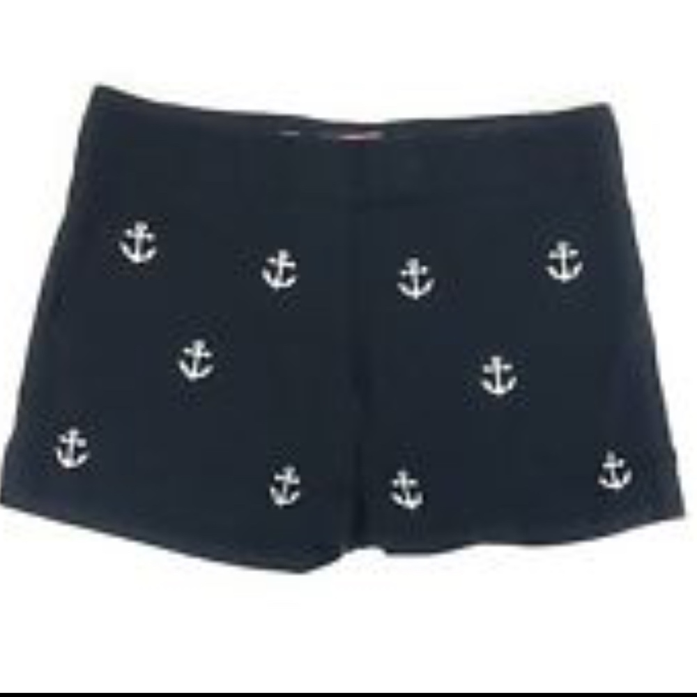 US 8 Castaway Navy Shorts Embroidered w/ Anchors